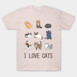 I Love Cats T-Shirt